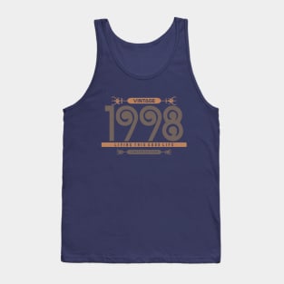 22nd Birthday T-Shirt - Vintage 1998 Tank Top